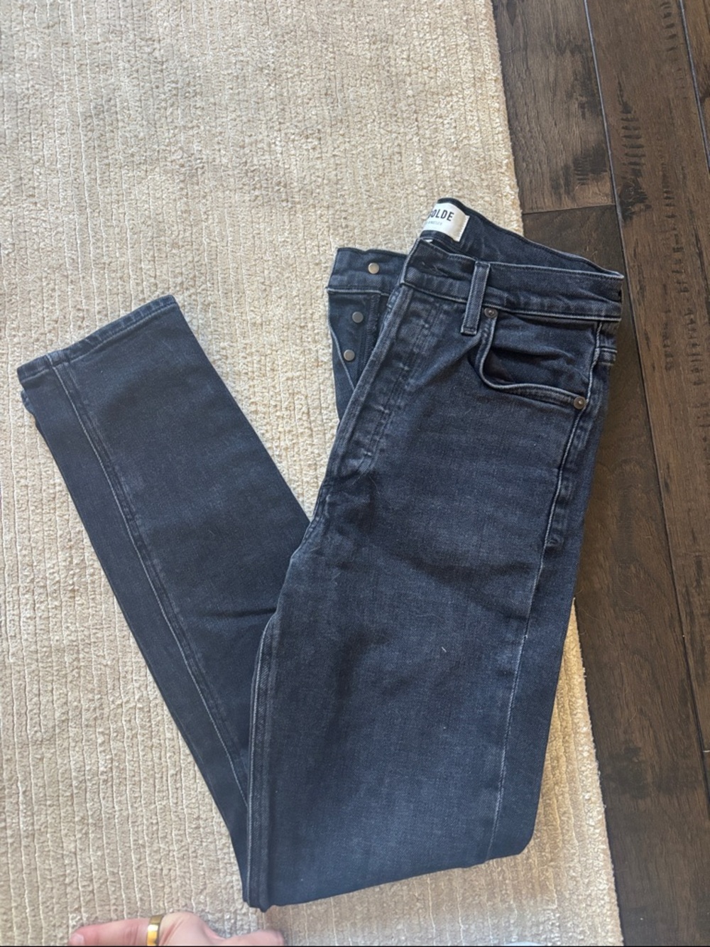 Agolde Black Skinny Jeans